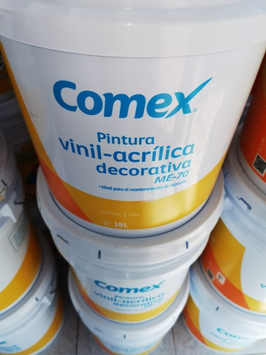 Imagen 2 de 3 de Pintura Comex Blanco Mate Cubetas Nuevas Y Selladas Original