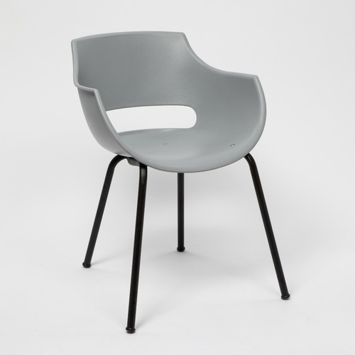 Imagen 2 de 6 de Silla De Comedor Frida Base Negra