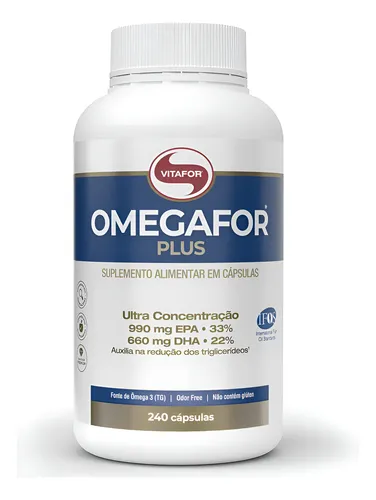 Omegafor 240 Omegafor Plus Vitafor 240caps Óleo De Peixe