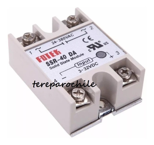 Rele Relay Estado Solido Ssr-40da 40amp 24 A 380vac