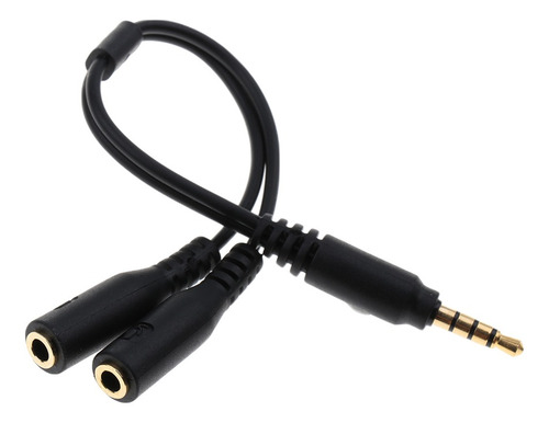Adaptador De Divisor De Sonido De 3,5 Mm A 2 Auriculares De