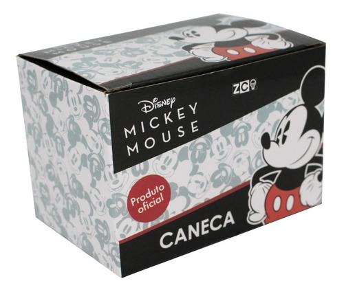 Imagem 5 de 5 de Caneca Quadrada Mickey Classic De Cerâmica 300ml