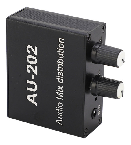 Mini Mixer De Distribuição De Áudio Com 2 Entradas E 2 Saída