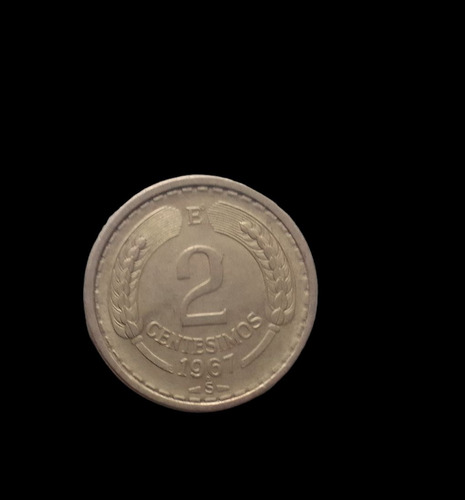 Moneda Chile 2 Centesimos De Escudo 1967