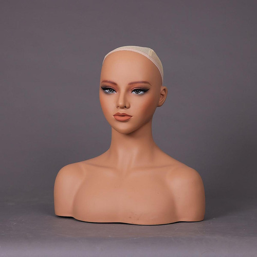 Cabeza De Maniquí Realista, Soporte De Exhibición De
