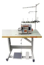 Comprar Maquina Overlock 5 Hilos Motor Servo Completa C Mesa Feiyue