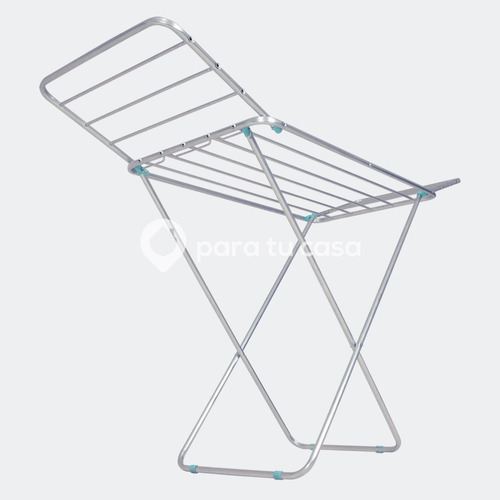Imagen 3 de 10 de Tender Tendedero Para Ropa De Pie Aluminio Plegable Con Alas