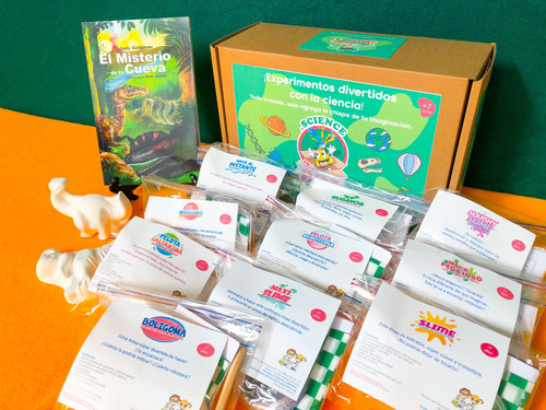 Libro: El Misterio De La Cueva, 10 Experimentos Bolsa,2dinos