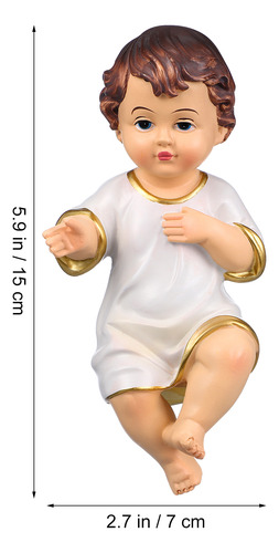Adorno De Resina Para Estatua De Bebé De Jesús, Santo Religi