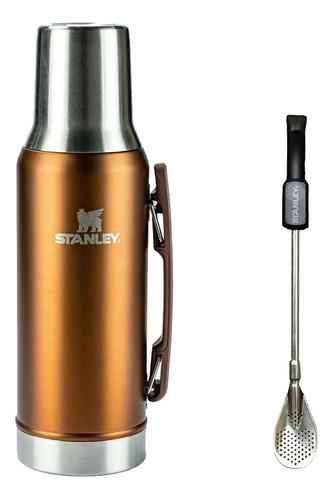 Termo Stanley Original 1,2 Litros Tapa Mate Cobre + Bombilla