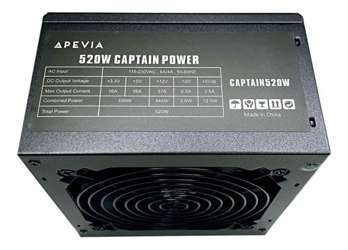 Fuente De Poder 500w Reales Apevia Conector 6 Pines 450w
