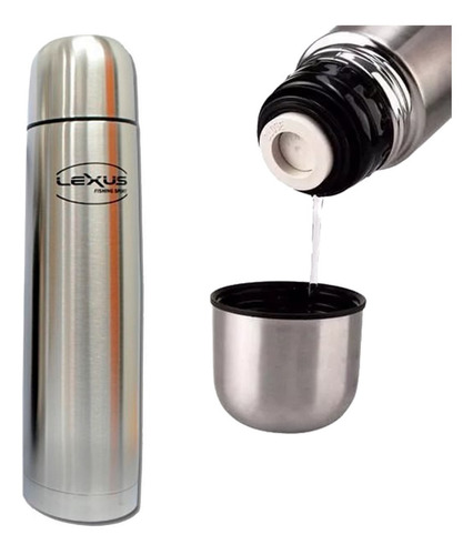 Imagen 1 de 3 de Termo Bala Lexus 1 Litro Acero Inoxidable Matero 20% Descuento Lxu