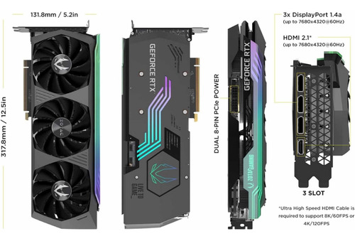 Zotac 3080 Ti Holo Amp (Usado)
