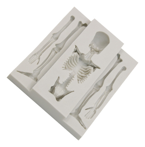 ~ Moldes De Silicona Con Forma De Calavera, Esqueleto,
