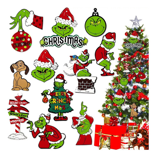 Nuevo 24 Piezas De Adornos Para El Árbol De Navidad Del