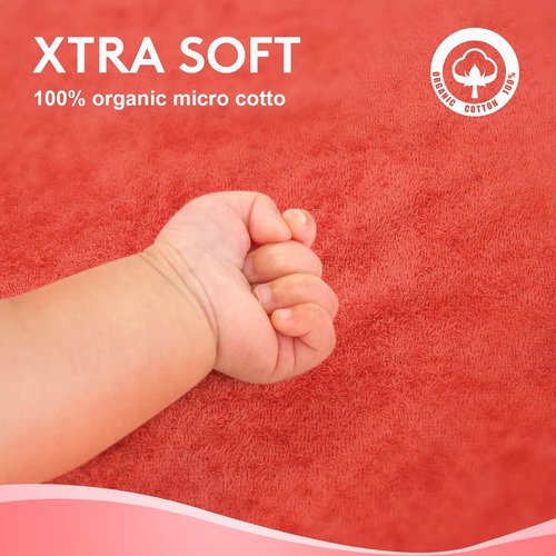 Toalla Con Capucha Para Niños 100% Algodón Ultra Suave Co...