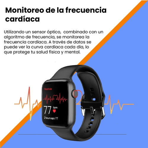 Smartwatch Genérica T500 1.54" caja negra, malla negra