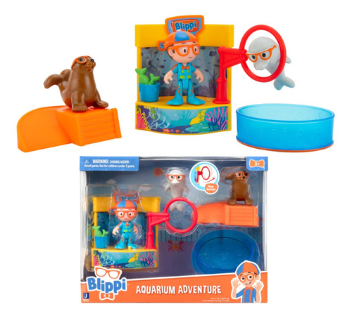 Blippi Figura Muñeco Set Aventura En El Acuario Accesorios