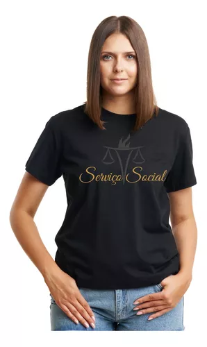 Camiseta Serviço Social Amor à Profissão Camisa Branca Assistente Social  Profissional - Mavili Criativa Mvl - Camiseta Feminina - Magazine Luiza