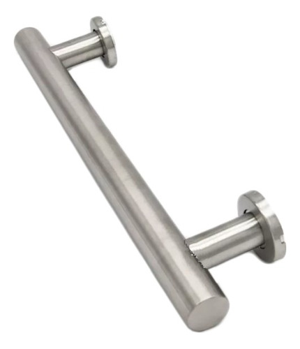 Barral Cilíndrico Ac Inox 50 Cm Con Bocallaves A Juego  