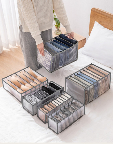 6pz Organizadores Ropa Caja Almacenamiento De Ropa Plegable