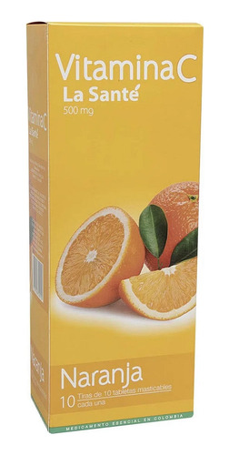 Vitamina C 500mg Naranja Cja X 10 Sobres