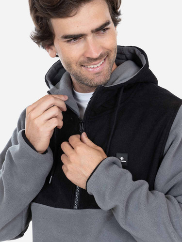 Poleron Micropolar Surfer Gris Hombre Rip Curl