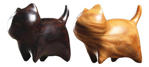 Figuras De Gato De Madera, Decoración De Estilo Moderno, Bon