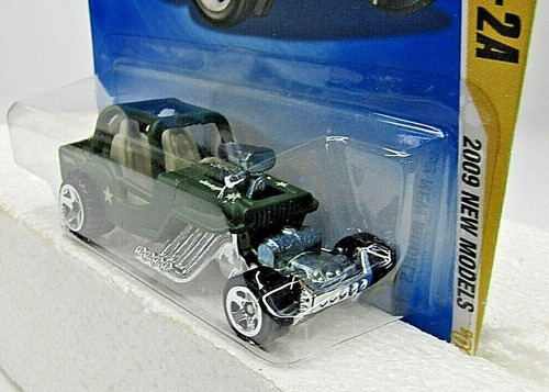 Hot Wheels 2009 Custom '42 Jeep Cj-2a  Car Metal Diecast