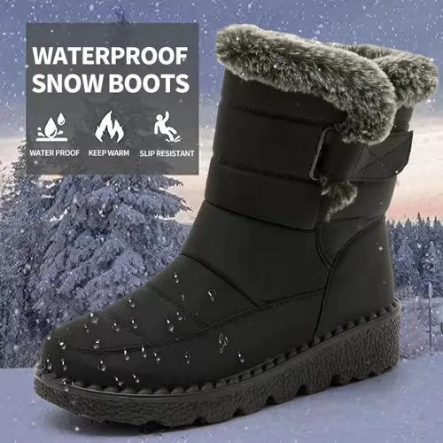 Botas De Nieve Con Forro De Ferry Impermeables Para El Frío