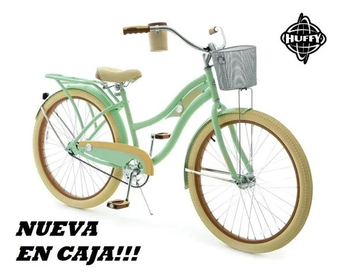 Rin 26 Bicicleta Huffy Crucero Deluxe Dama Verde En Caja