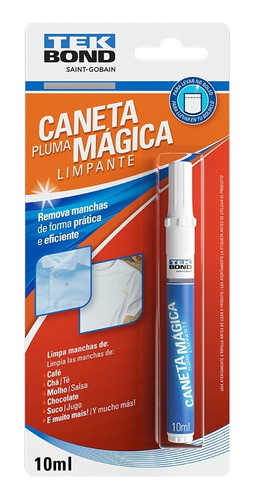 Caneta Mágica Tekbond Tira Mancha Da Roupa 10ml 