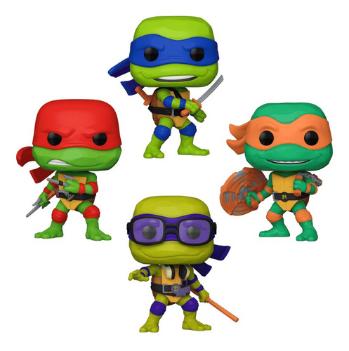 Funko Pop! Teenage Mutant Ninja Turtles Mutant Mayhem 4 Pack