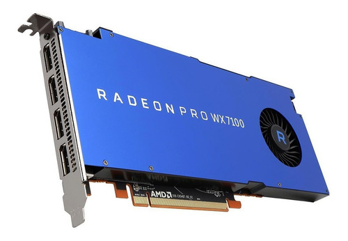 Placa Video Amd Radeon Pro Wx 7100 8gb Gddr5 Simil Quadro Dg