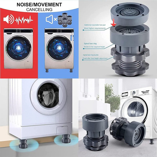 Soporte De Lavadora De Altura Ajustable, Antivibración