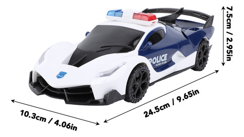 Rc Car Toy Con Rotación De 360°, Luces Vibrantes Y Sonidos R