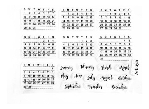 Sellos Transparentes Arbuya Para Bullet Journal Notebook Diy