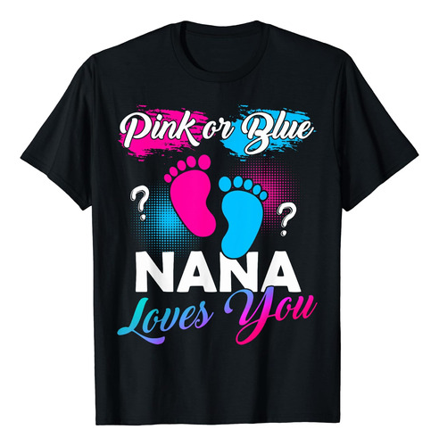 Camiseta Rosa O Azul Con Revelación De Género De Nana Loves 