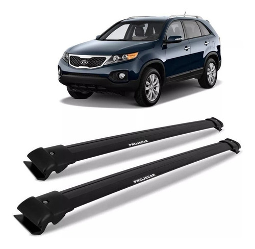Barras Techo Negra Kia Sorento C/techo 2010 A 2013