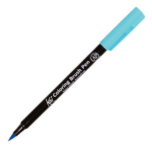 Marcador Pincel Artistico Koi Coloring Brush Azul Céu Sakura