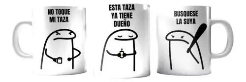Taza De Ceramica Flork No Toque Mi Taza Blanco A Eleccion | Cuotas sin ...