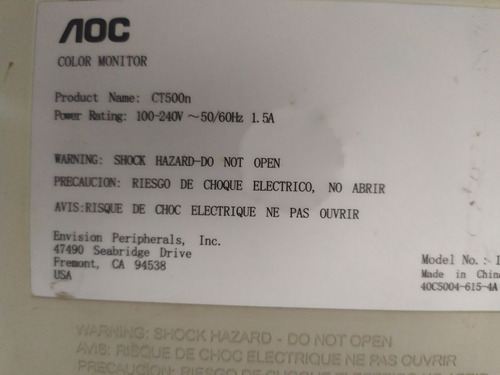 Cpu Y Monitor (leer Descripción) (Usado)