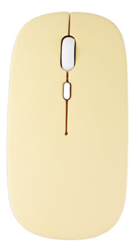 Mouse Bluetooth Sem Fio Usb Portátil Recarregável Ergonômico Cor Versão Aprimorada De Modo Duplo 189d Amarela