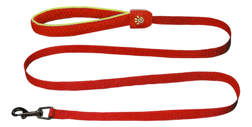 Correa De Perro Doco Yellow Reflectiva Talla S Rojo 1.50 Cm