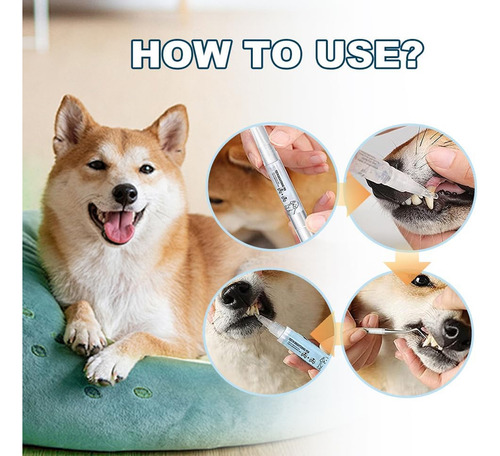 3pc Pet Teeth Repairing Kit,cat/dog Teeth Whitening Syringes