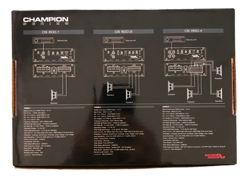 Amplificador Sound Magus Cs600.1 Negro