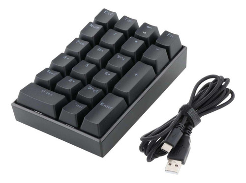 Mini Numpad Led Retroiluminado Numérico Usb-c Teclado De