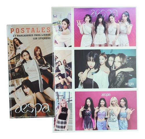 Set Caja De 30 Postales / Fotos Aespa Kpop Girlgroup