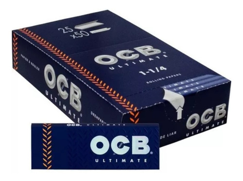 Caja De Papel Ocb Ultimate 25 Libritos 1 1/4