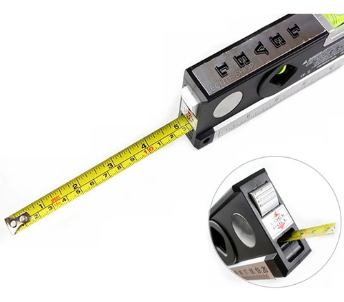 Medidor Laser Nivel 4 En 1 Multifuncion Herramienta Metro
